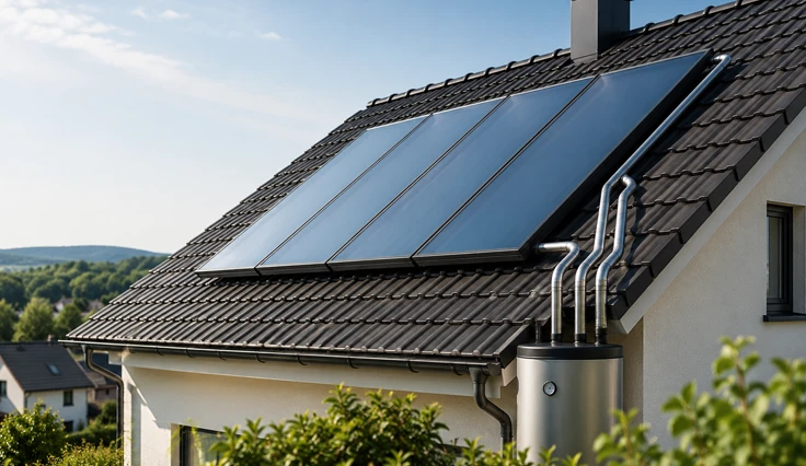 Solarthermie zur Unterstützung von Heizung und Warmwasser