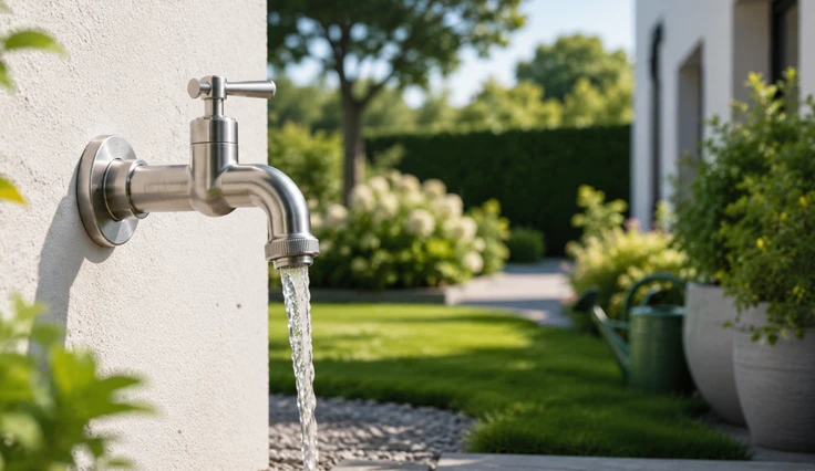 Gartenwasserleitung und Außenzapfstelle vom Sanitär-Fachbetrieb